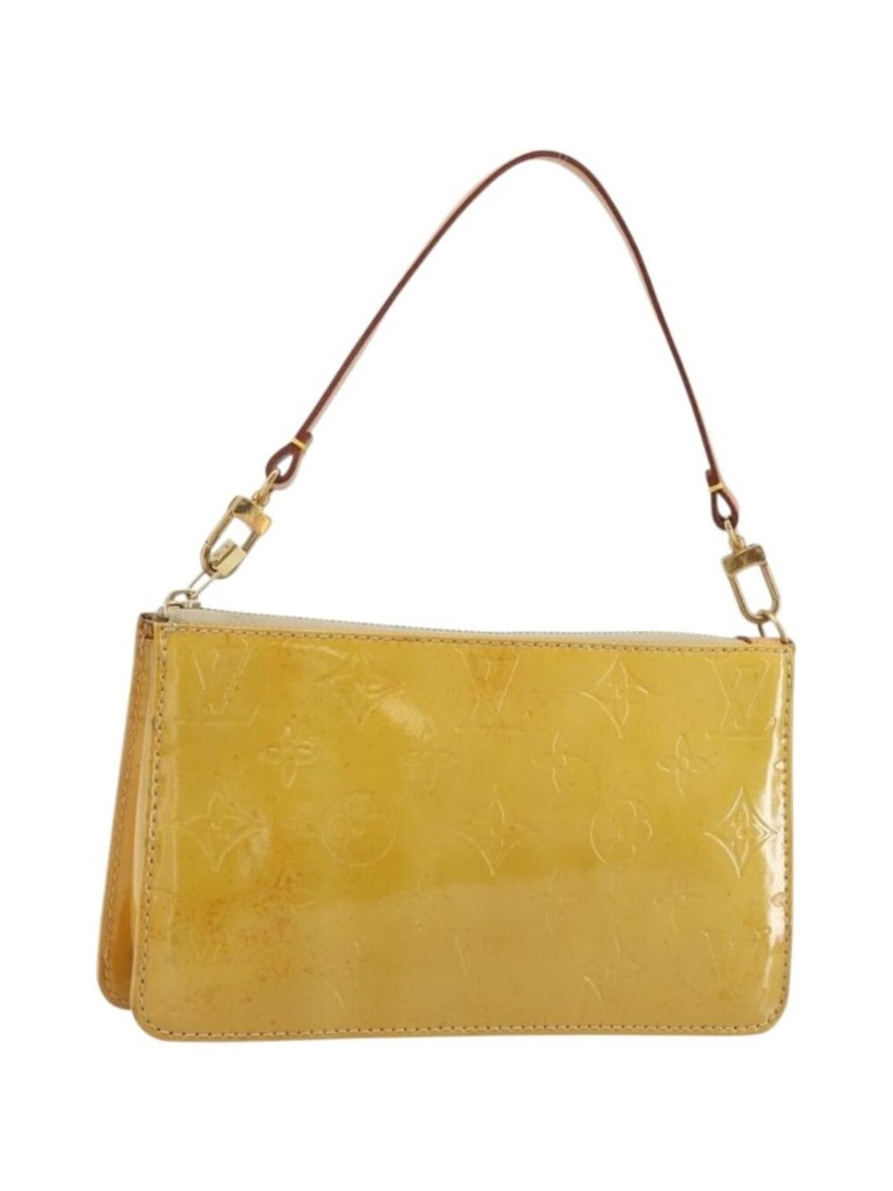 LOUIS VUITTON Monogram Vernis Lexington Pouch Beige M91010
